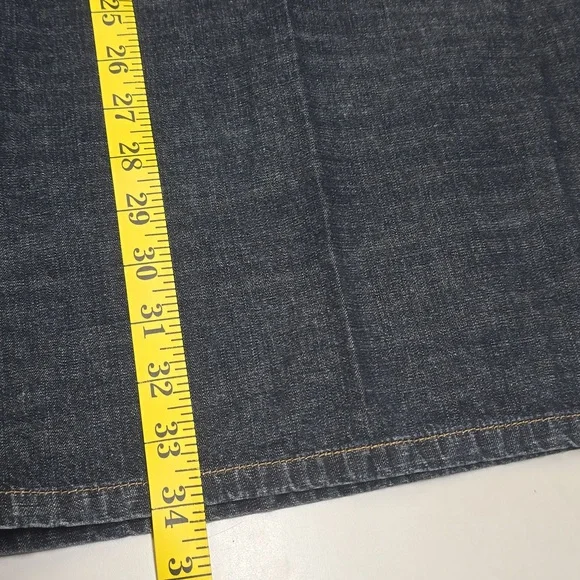 Jeanology Collection Classic Dark Blue Wide Leg Jeans, Sz12 - Picture 10 of 12